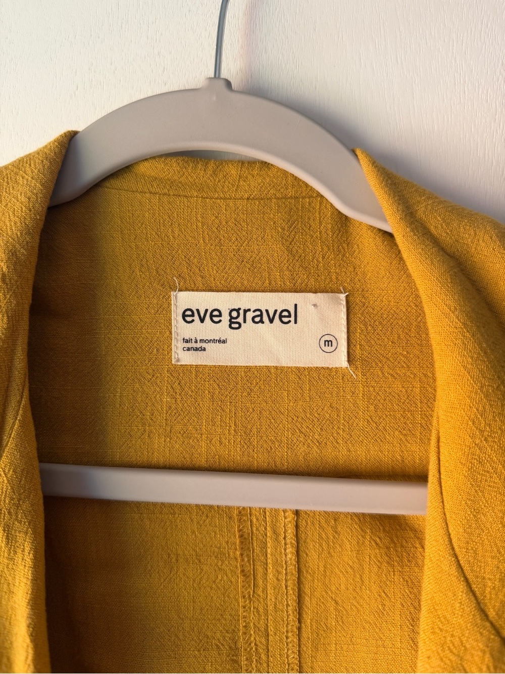Eve Gravel Textured Mustard Yellow Blazer medium